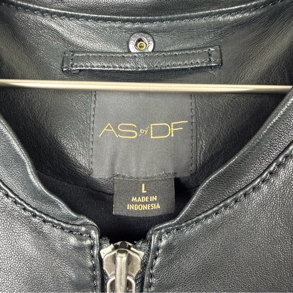 AS by DF 100% Leather Bomber Jacket - Size‎ L - Picture 9 of 11